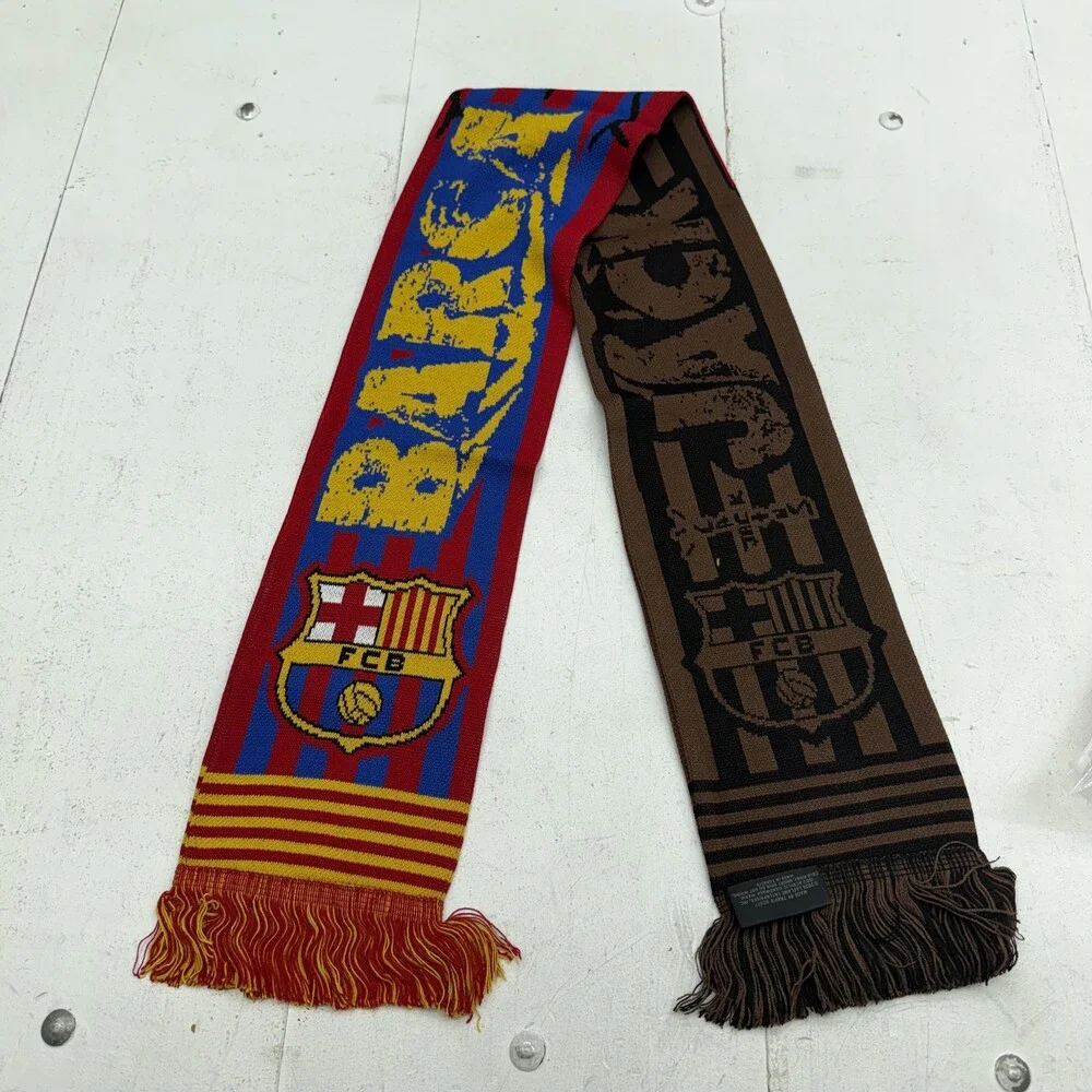 FC Barcelona Scarf Mens One Size Multi Color Soccer CJ X FCB Travis Scott